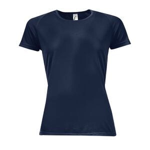 SOL'S 01159 - Raglan T-shirt dam Sportig French marine