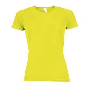 SOL'S 01159 - Raglan T-shirt dam Sportig Jaune fluo