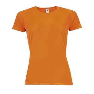 SOL'S 01159 - Raglan T-shirt dam Sportig Orange fluo