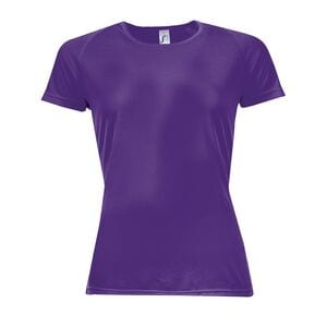 SOL'S 01159 - Raglan T-shirt dam Sportig Violet foncé