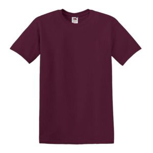 Fruit of the Loom SC6 - Kortärmad T-shirt i 100% bomull Burgundy