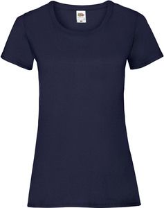 Fruit of the Loom SC61372 - T-shirt i bomull för kvinnor Navy