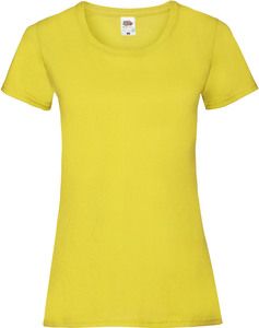 Fruit of the Loom SC61372 - T-shirt i bomull för kvinnor Yellow