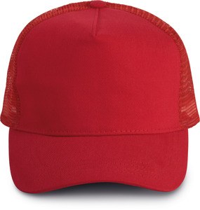 K-up KP137 - Trucker Cap-5 paneler Red / Red