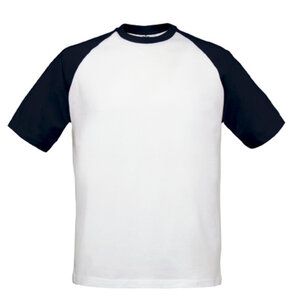 B&C BC230 - Kontrast Raglan ärm baseball T-shirt