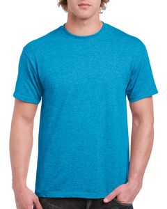 Gildan GN180 - T-shirt för vuxna i tung bomull Heather Sapphire