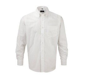 Russell Collection JZ932 - Oxford skjorta för män White