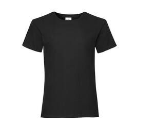 Fruit of the Loom SC229 - Valueweight Girl's T-Shirt Black