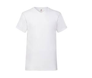 Fruit of the Loom SC234 - Valueweight herr T-shirt med V-ringning White