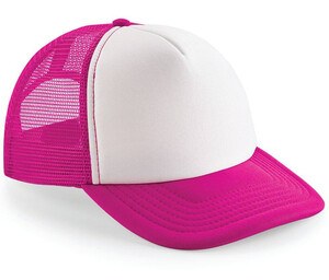 Beechfield BF645 - Vintage Snapback Trucker Cap Fuchsia/white