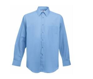 Fruit of the Loom SC410 - Poplin skjorta för män Mid Blue