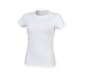 Skinnifit SK121 - T-shirt i bomull för kvinnor White