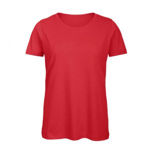 B&C BC02T - T-shirt 100% bomull för kvinnor Red