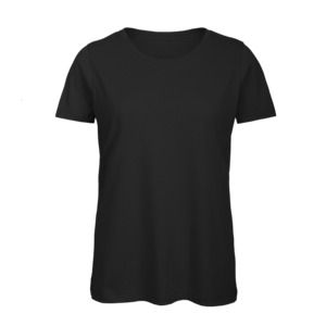 B&C BC02T - T-shirt 100% bomull för kvinnor Black