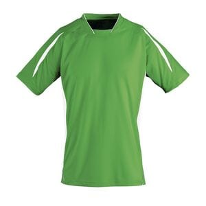 SOL'S 01638 - Maracana vuxen kortärmad arbetsskjorta Bright Green/ White