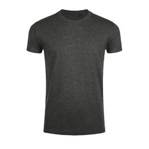 SOL'S 00580 - T-shirt med rund hals för män, Imperial Fit Charcoal Melange