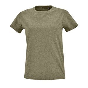 SOL'S 02080 - Imperial Fit T-shirt med rund hals för kvinnor Heather khaki