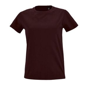 SOL'S 02080 - Imperial Fit T-shirt med rund hals för kvinnor Oxblood