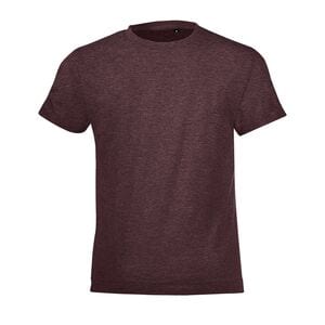 SOL'S 01183 - Regent Fit barnrundad T-shirt Heather oxblood