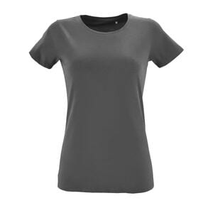 SOL'S 02758 - Regent Fit T-shirt med rund hals för kvinnor Dark Grey