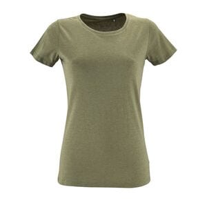 SOL'S 02758 - Regent Fit T-shirt med rund hals för kvinnor Heather khaki