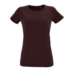 SOL'S 02758 - Regent Fit T-shirt med rund hals för kvinnor Oxblood
