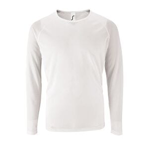 SOL'S 02071 - Sportig Lsl sport-T-shirt herr White