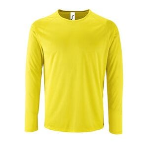 SOL'S 02071 - Sportig Lsl sport-T-shirt herr Neon Yellow
