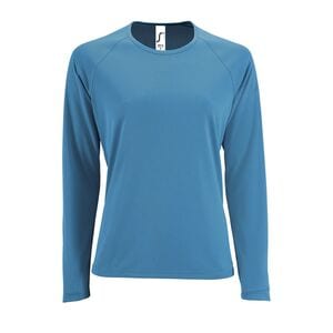 SOL'S 02072 - Sportig Lsl T-shirt dam Aqua