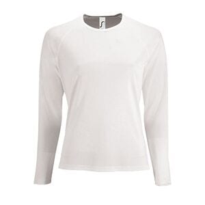 SOL'S 02072 - Sportig Lsl T-shirt dam White