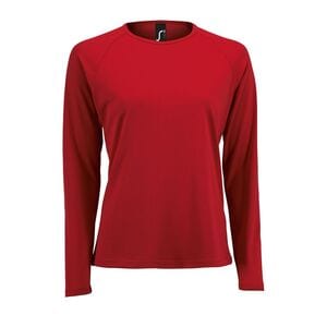 SOL'S 02072 - Sportig Lsl T-shirt dam Red