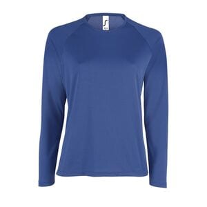SOL'S 02072 - Sportig Lsl T-shirt dam Royal Blue