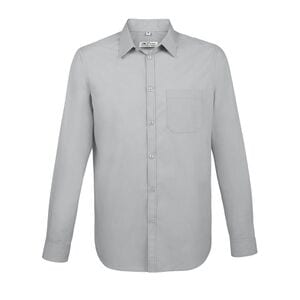 SOL'S 02922 - Baltimore Fit långärmad poplinskjorta för män Pearl Grey