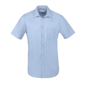 SOL'S 02923 - Mäns kortärmad poplinskjorta Bristol Fit Sky Blue