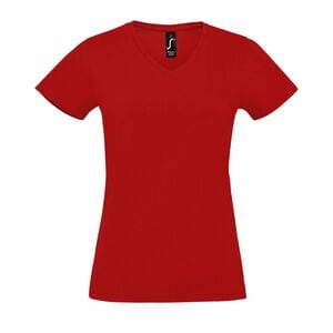 SOL'S 02941 - T-shirt med V-ringning för kvinnor Red