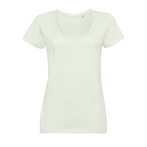 SOL'S 02079 - T-shirt med rund hals för kvinnor Metropolitan Neckline Creamy green