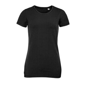 SOL'S 02946 - T-shirt med rund hals för kvinnor Millenium Deep Black