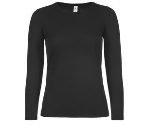B&C BC06T - Långärmad t-shirt för kvinnor Black