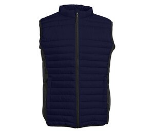 Pen Duick PK316 - Bodywarmer för män i två material Navy/Black