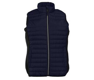 Pen Duick PK317 - Bodywarmer för kvinnor i två material Navy/Black