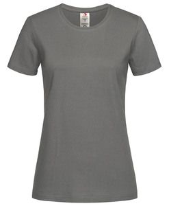 Stedman STE2620 - T-shirt med rund hals, dam Klassisk ekologisk Real Grey