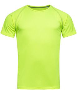Stedman STE8030 - Stedman T-shirt med rund hals för män-Aktiv Cyber Yellow