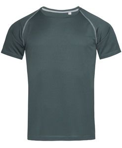 Stedman STE8030 - Stedman T-shirt med rund hals för män-Aktiv Granite Grey