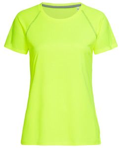 Stedman STE8130 - Active Team Raglan T-shirt med rund hals för damer Cyber Yellow