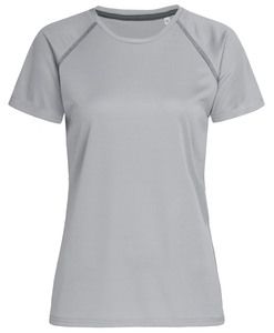 Stedman STE8130 - Active Team Raglan T-shirt med rund hals för damer Silver Grey