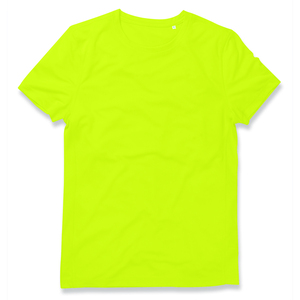 Stedman STE8400 - Stedman T-shirt med rund hals för män-Aktiv Cyber Yellow