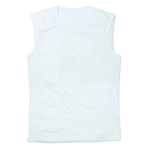 Stedman STE8440 - Active 140 Ärmlös T-shirt utan ärmar för män White