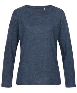 Stedman STE9180 - Långärmad tröja för kvinnor Marina Blue Melange