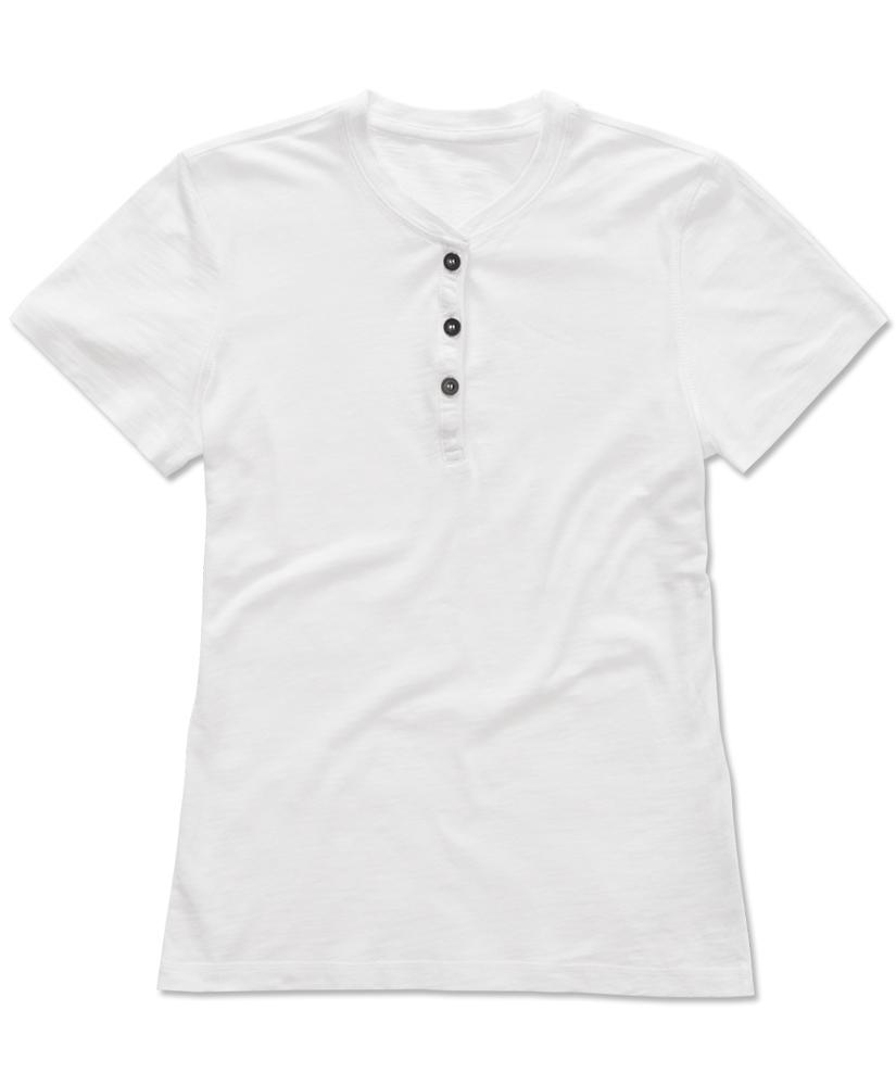 Stedman STE9530 - Sharon Ss T-shirt med rund hals för kvinnor med knappar