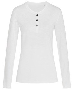 Stedman STE9580 - Långärmad T-shirt för kvinnor med knappar Stedman